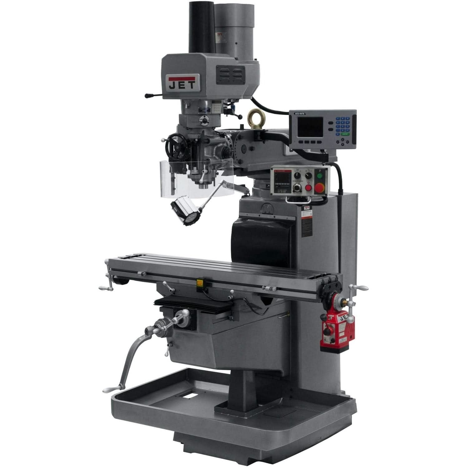 Jet Tools 690630 JTM-1050EVS2/230 Mill With 3-Axis Acu-Rite 200S DRO (Quill) With X-Axis Powerfeed