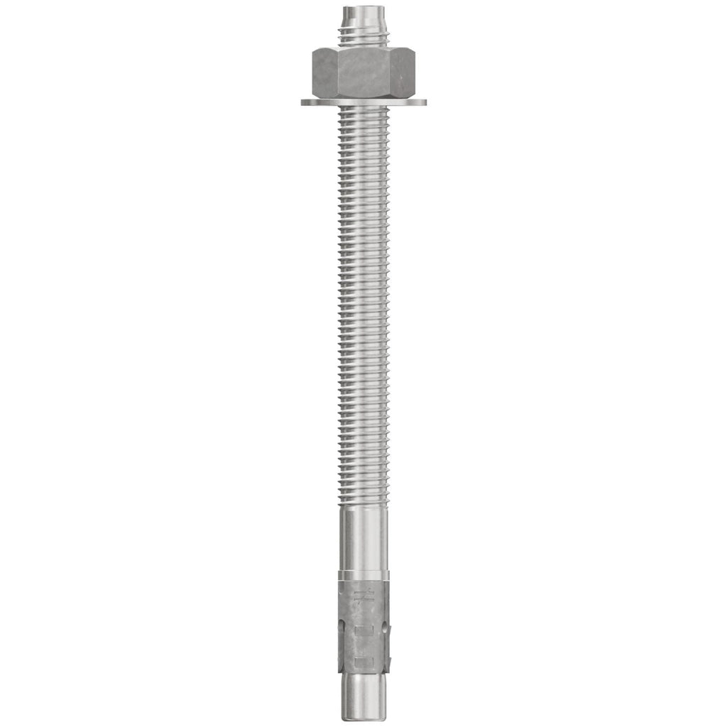Simpson Strong-Tie STB2-62812S6F20 Strong-Bolt 2, 5/8-in. x 8-1/2-in. Type 316 Stainless-Steel Wedge Anchor, Fully Assembled, 20-Pack