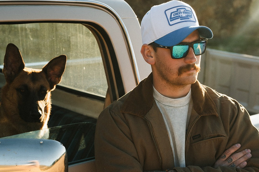 Heat Wave Chevy Trucks by ChevroletR Hat - White