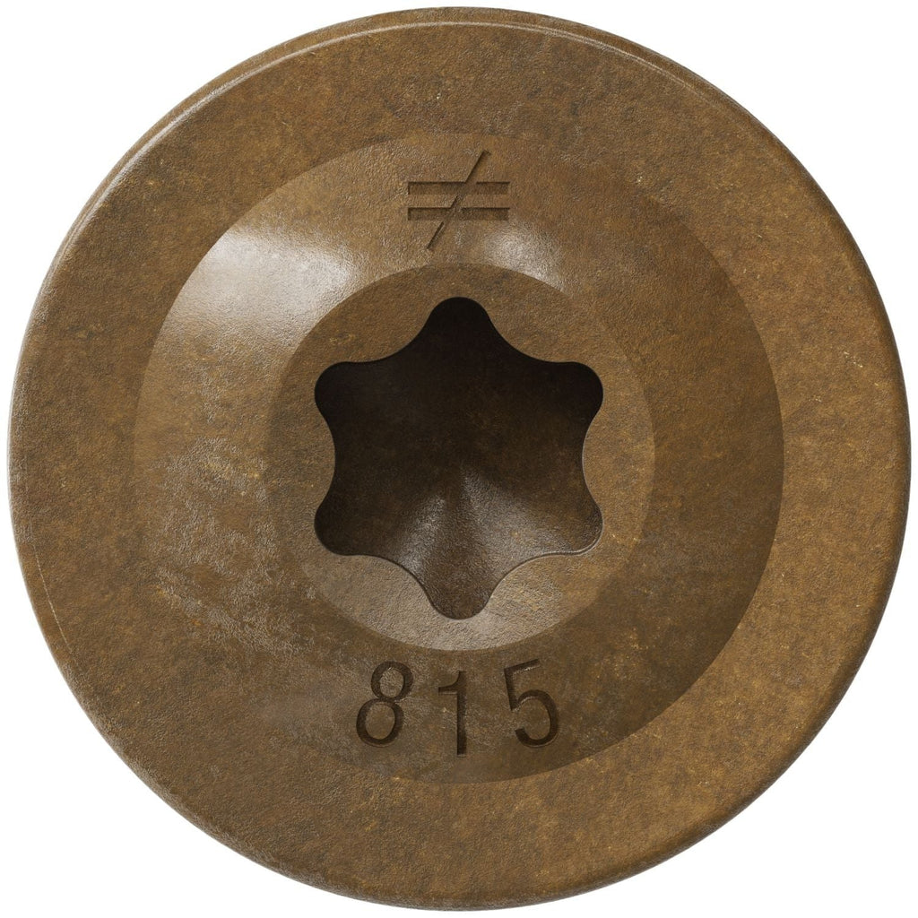 Simpson Strong-Tie CBT08112MB Wafer-Head Construction Screw, #8 x 1-1/2-in. T20, Quik Guard, Tan, 4000-Pack