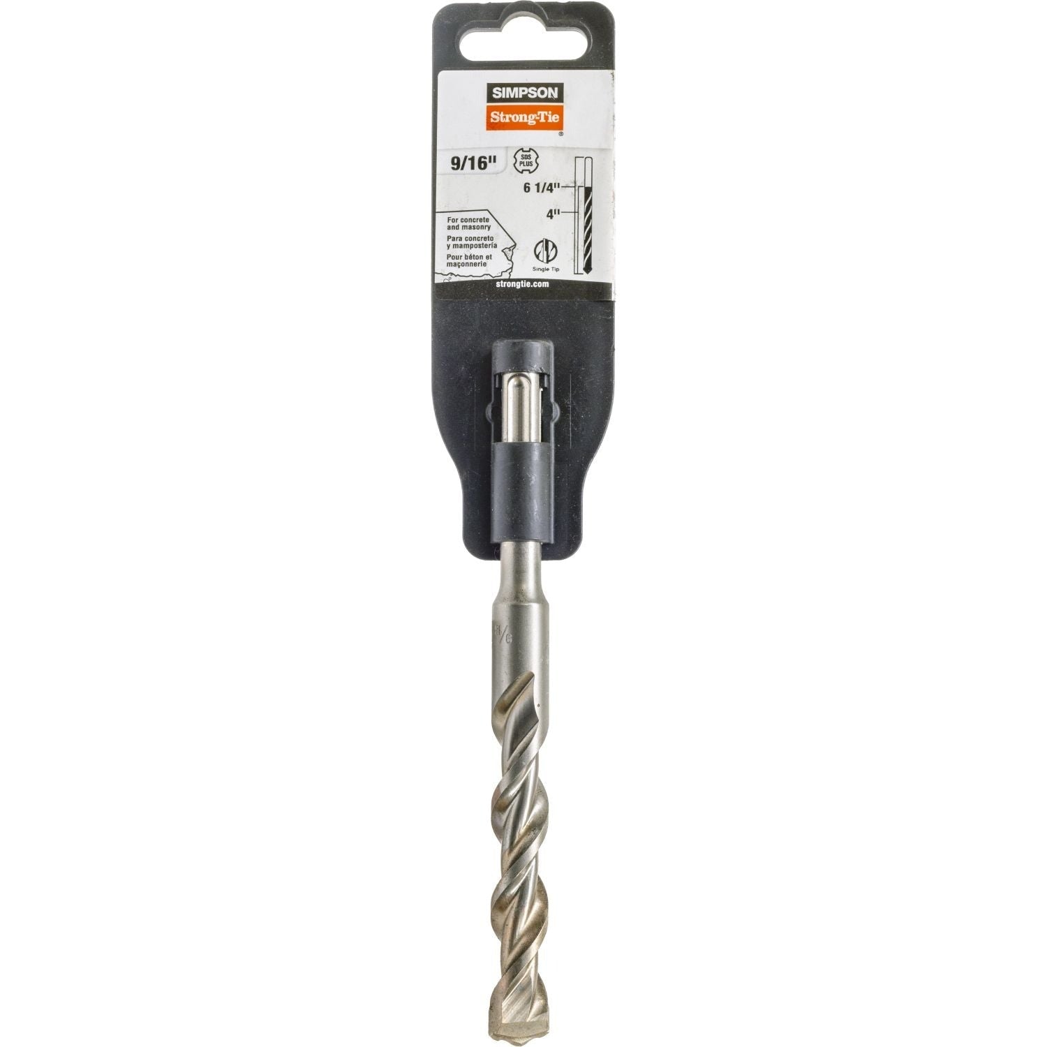 Simpson Strong-Tie MDPL05606 9/16-in. x 6-1/4-in. SDS-plus Shank Drill Bit
