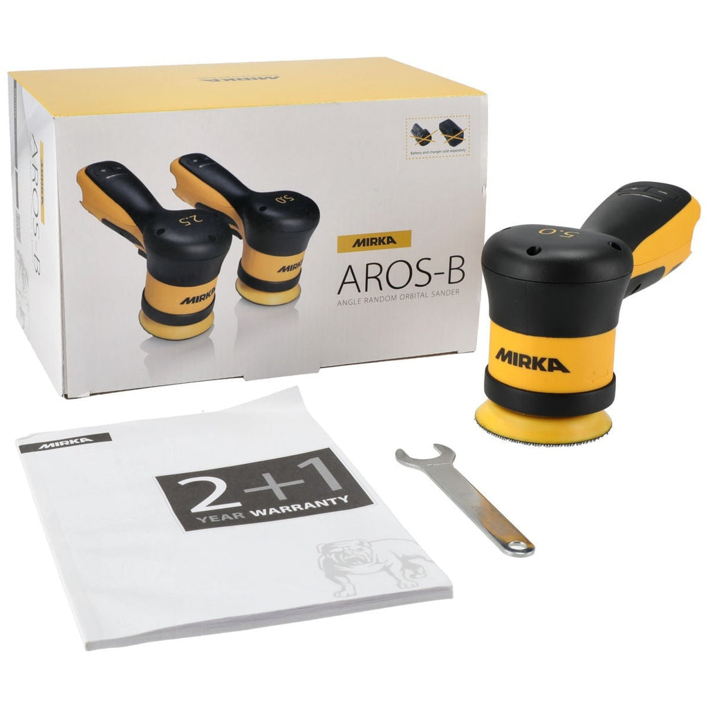 Mirka 12 V 3-in. 5 mm Cordless Random Orbital Sander, Tool Only (AROS350-B-NV)