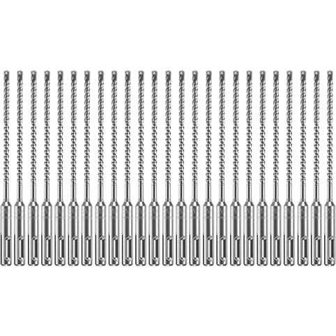 Bosch HCFC2011B25 25-Piece 3/16 In. x 4 In. x 6-1/2 In. SDS-plus Bulldog Xtreme Carbide Rotary Hammer Drill Bits