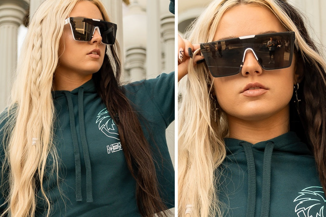 Heat Wave Clarity White Sunglasses