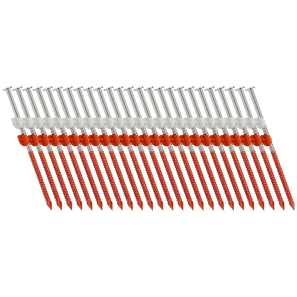 Simpson Strong-Tie T10A325CNB 20°–22° Plastic Strip, Full Round Head, Ring-Shank Nail, 3-1/4-in. x .131-in. Type 316, 4000-Pack
