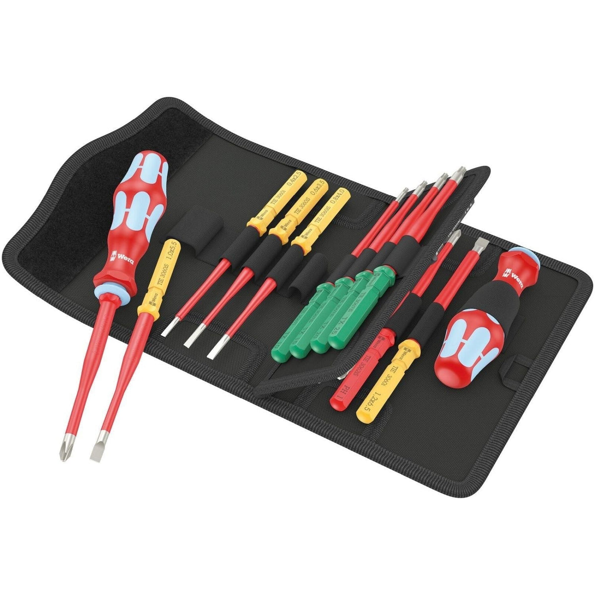 Wera Kraftform Kompakt VDE Stainless 17 Extra Slim 1 Tool Finder, 17-Pieces