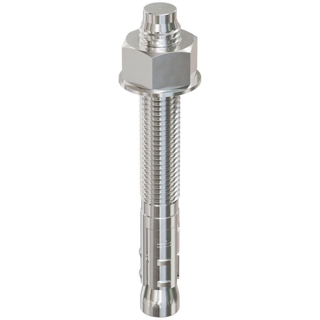 Simpson Strong-Tie STB2-75614S4F10 Strong-Bolt 2, 3/4-in. x 6-1/4-in. Type 304 Stainless-Steel Wedge Anchor, Fully Assembled, 10-Pack