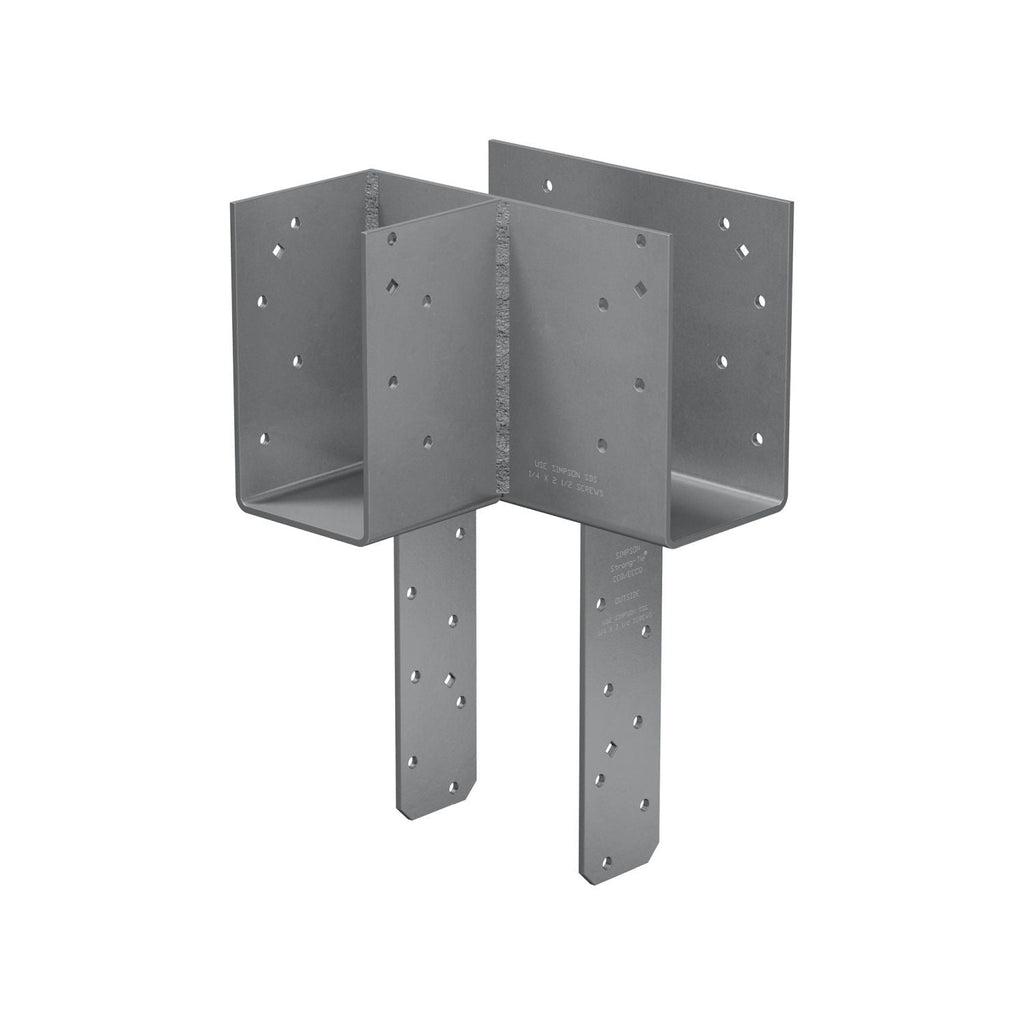 Simpson Strong-Tie L-Shape End Column Cap for 4x Beams, 6x Post w/ SDS Screws, Skewed Left (ECCLLQ464SDS)