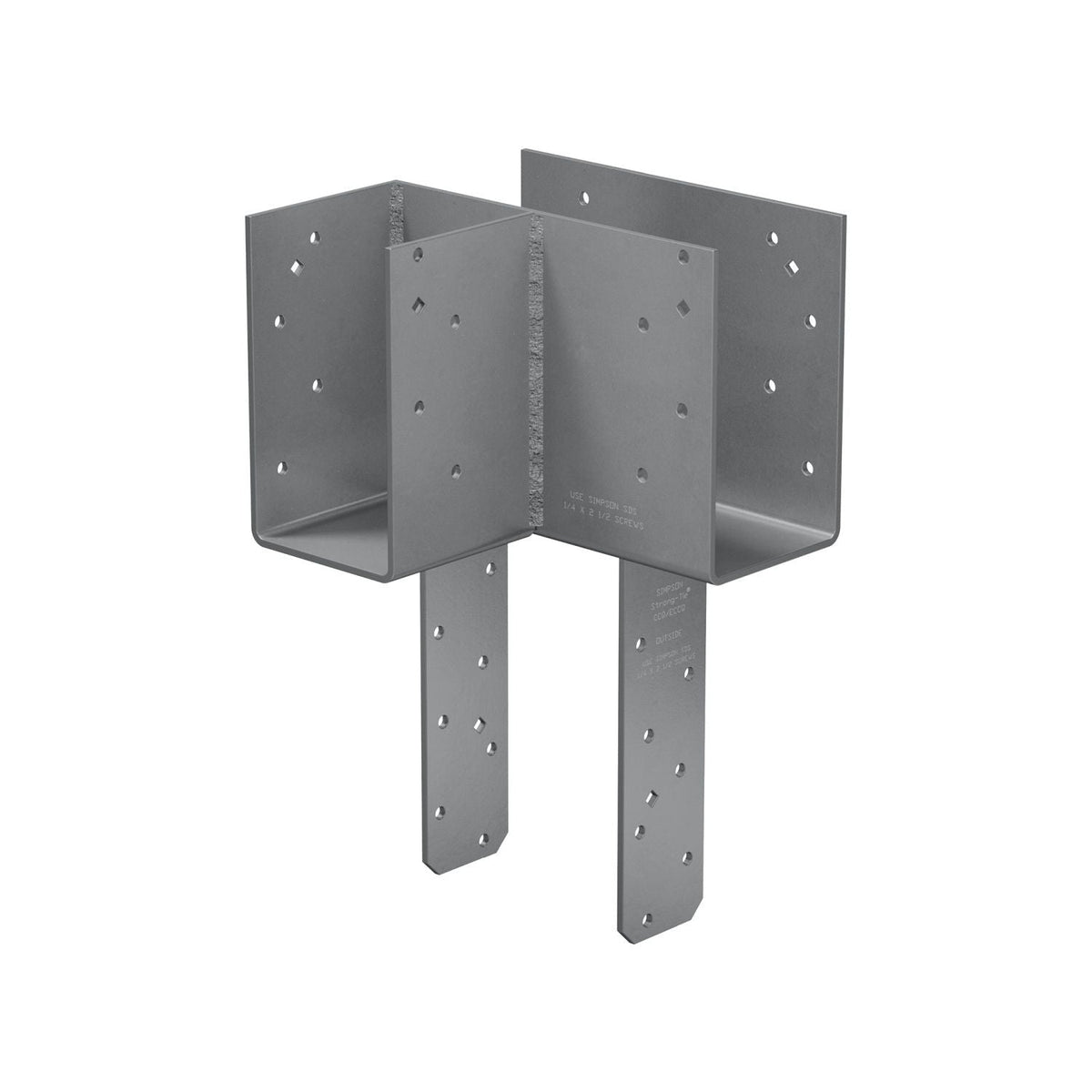 Simpson Strong-Tie L-Shape End Column Cap for 4x Beams, 6x Post w/ SDS Screws, Skewed Left (ECCLLQ464SDS)