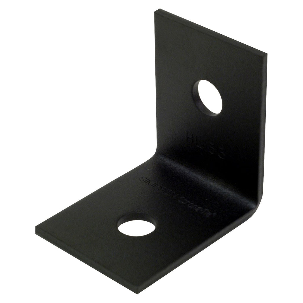 Simpson Strong-Tie HL33PC HLPC 3-1/4-in. x 2-1/2-in. Black Powder-Coated Ornamental Heavy Angle