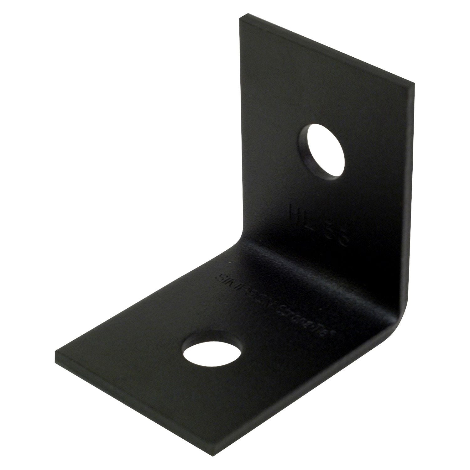 Simpson Strong-Tie HL33PC HLPC 3-1/4-in. x 2-1/2-in. Black Powder-Coated Ornamental Heavy Angle