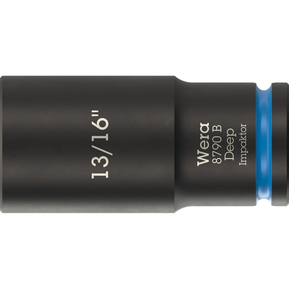 Wera 8790 B Impaktor Deep Socket With 3/8-in. Drive, 13/16-in.x63-mm.