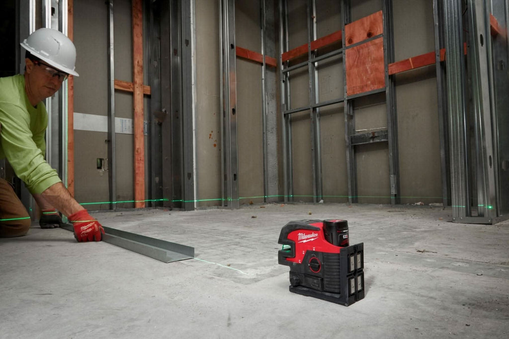 Milwaukee 3624-21 M12 Green Cross Line & 4-Points Laser Kit