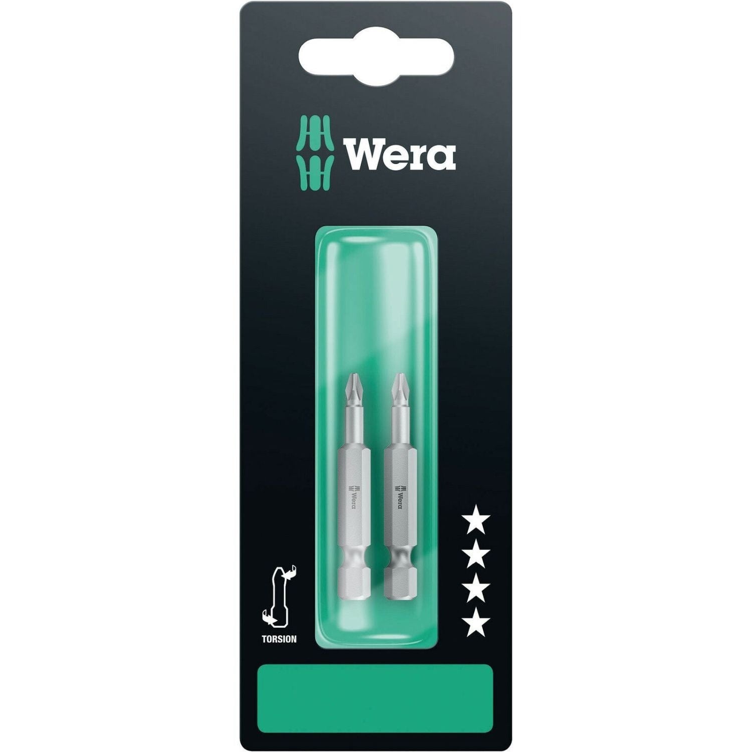 Wera 851/4 Tz SB Bit, Ph 1x50-mm., 2-Pieces