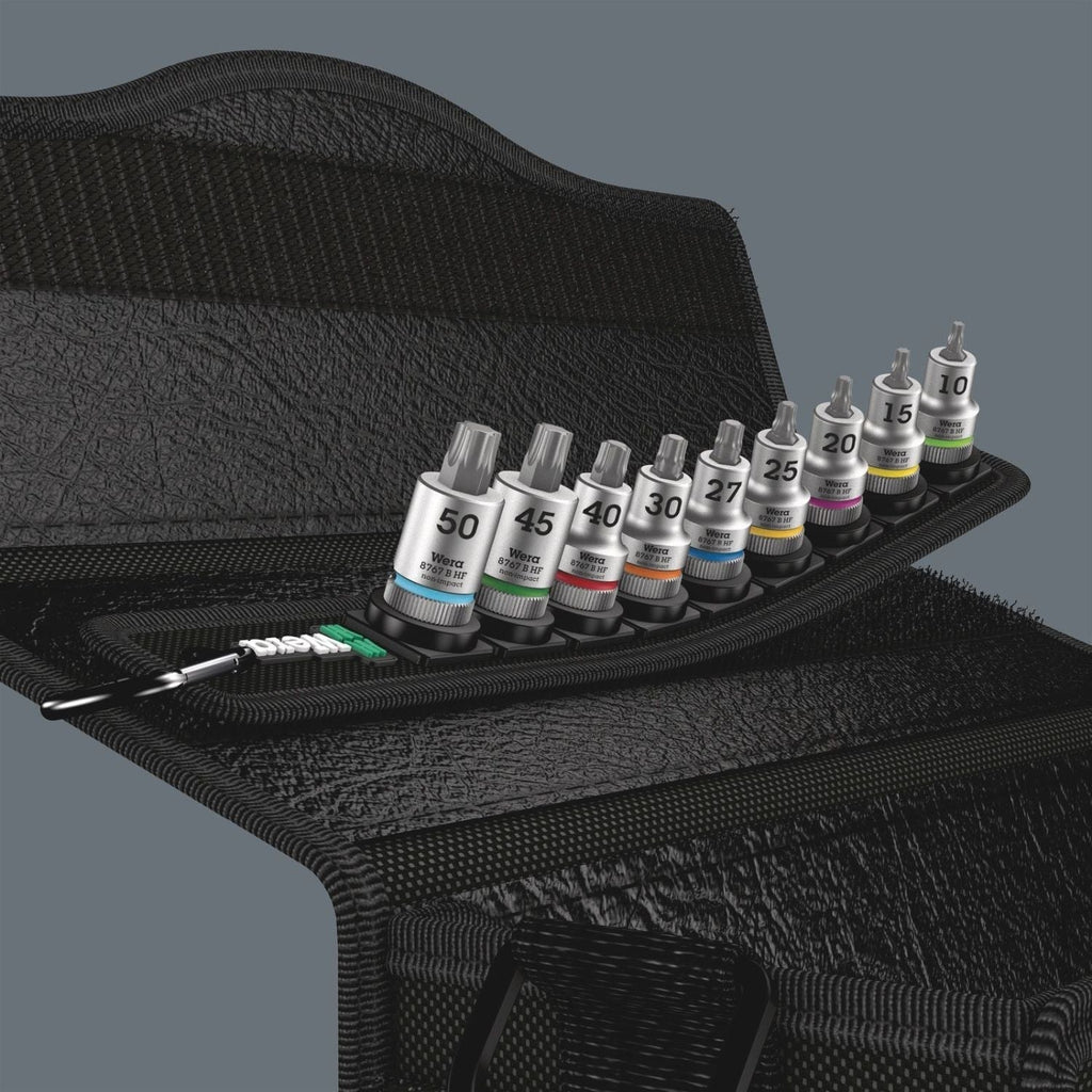 Wera Belt B 3 Torx Hf Zyklop Bit Socket Set With Holding Function, 3/8-in. Drive, 9-Pieces
