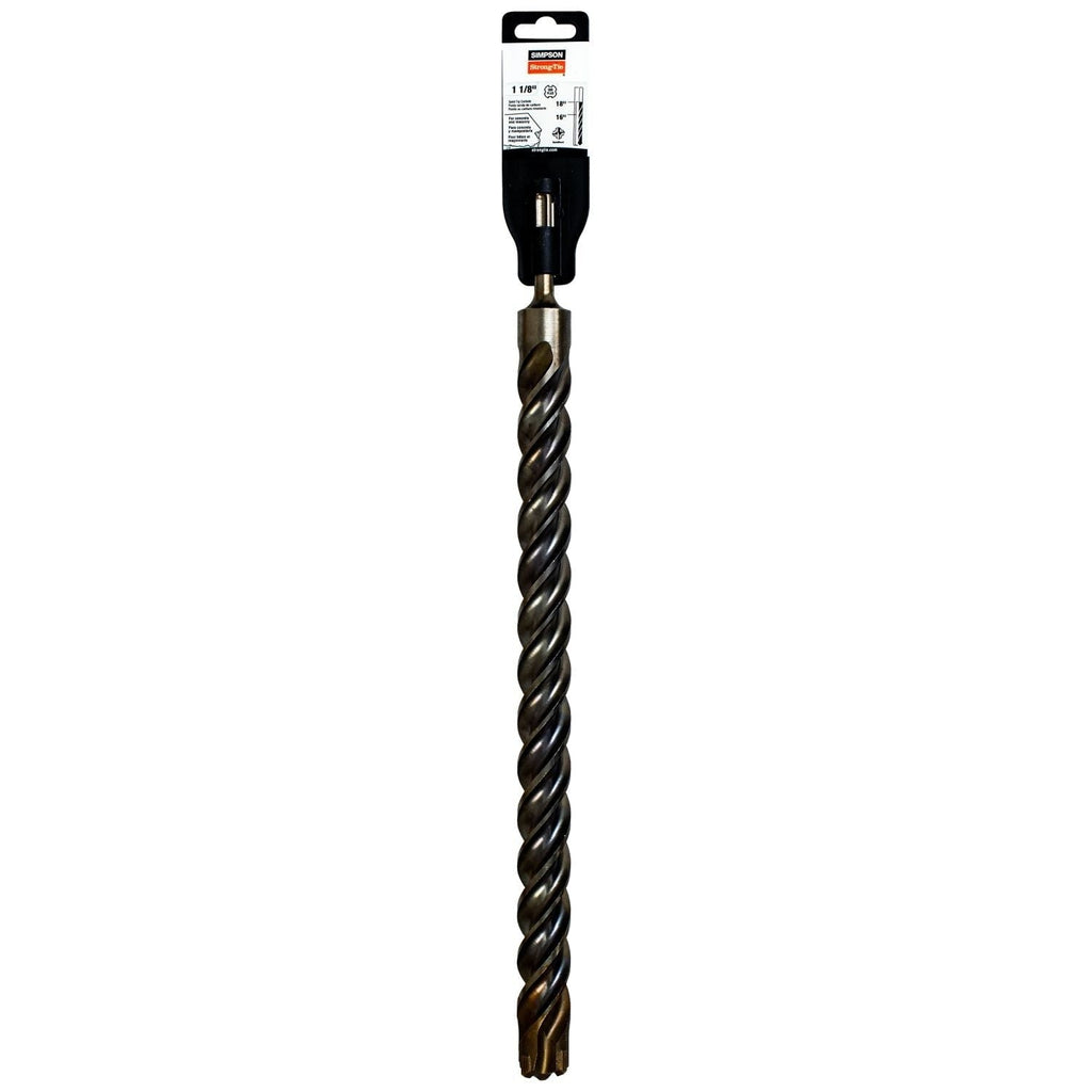 Simpson Strong-Tie MDPL11218Q 1-1/8-in. x 18-in. SDS-plus Quad-Head Shank Drill Bit