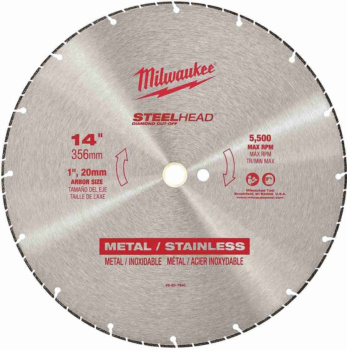 Milwaukee 49-93-7840 14-Inch Steelhead Diamond Cut-Off