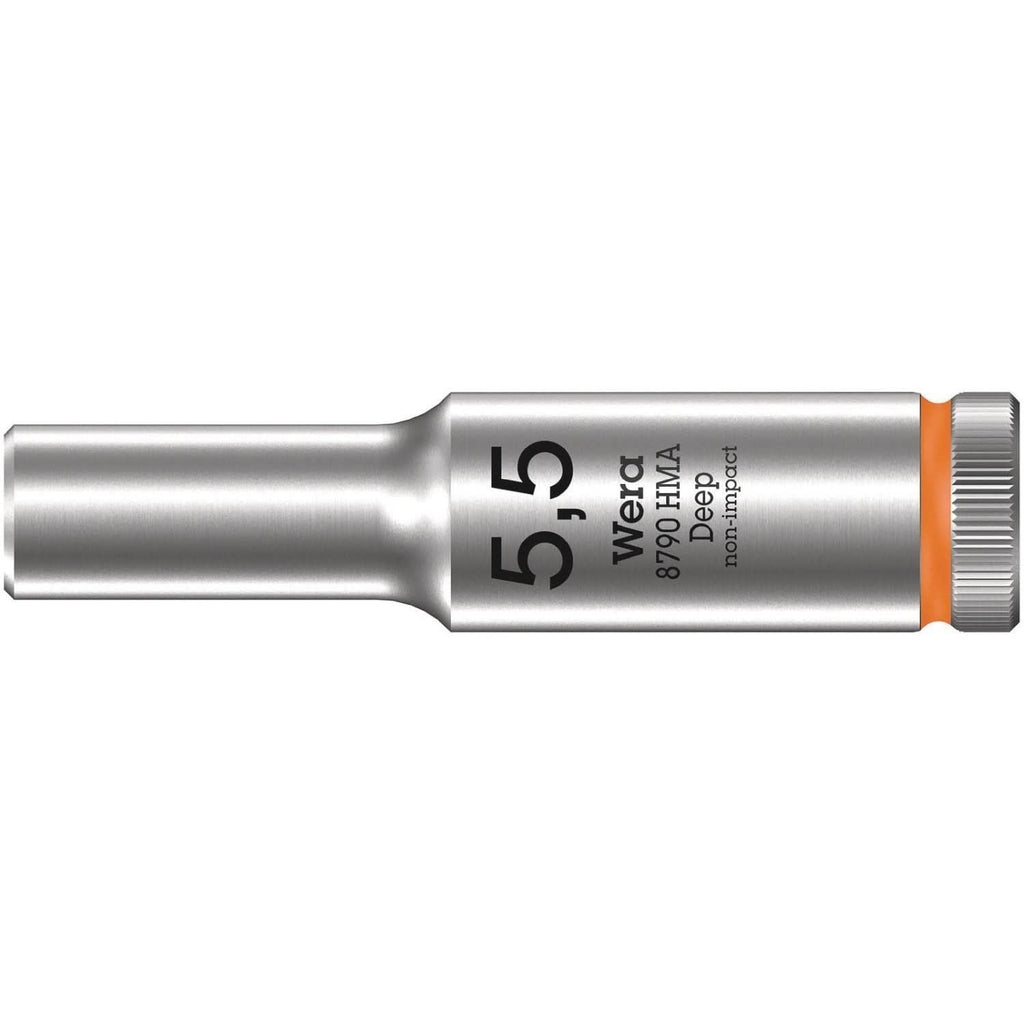 Wera 8790 Hma Deep 1/4-in. Socket, 5.5x50-mm.