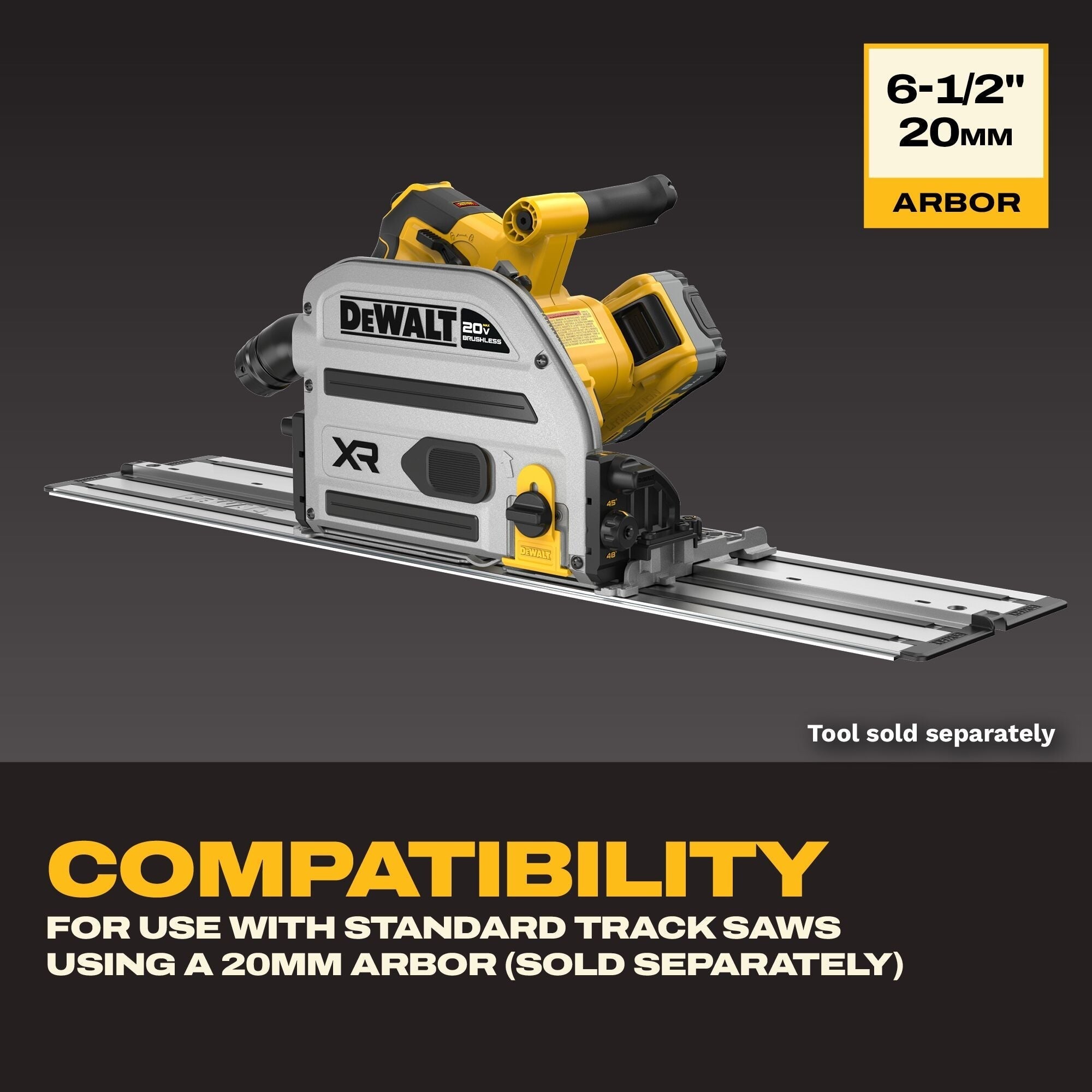 DEWALT 6-1/2-in. 4-Tooth Fiber Cement Track Saw Blade (DWA261204TS)