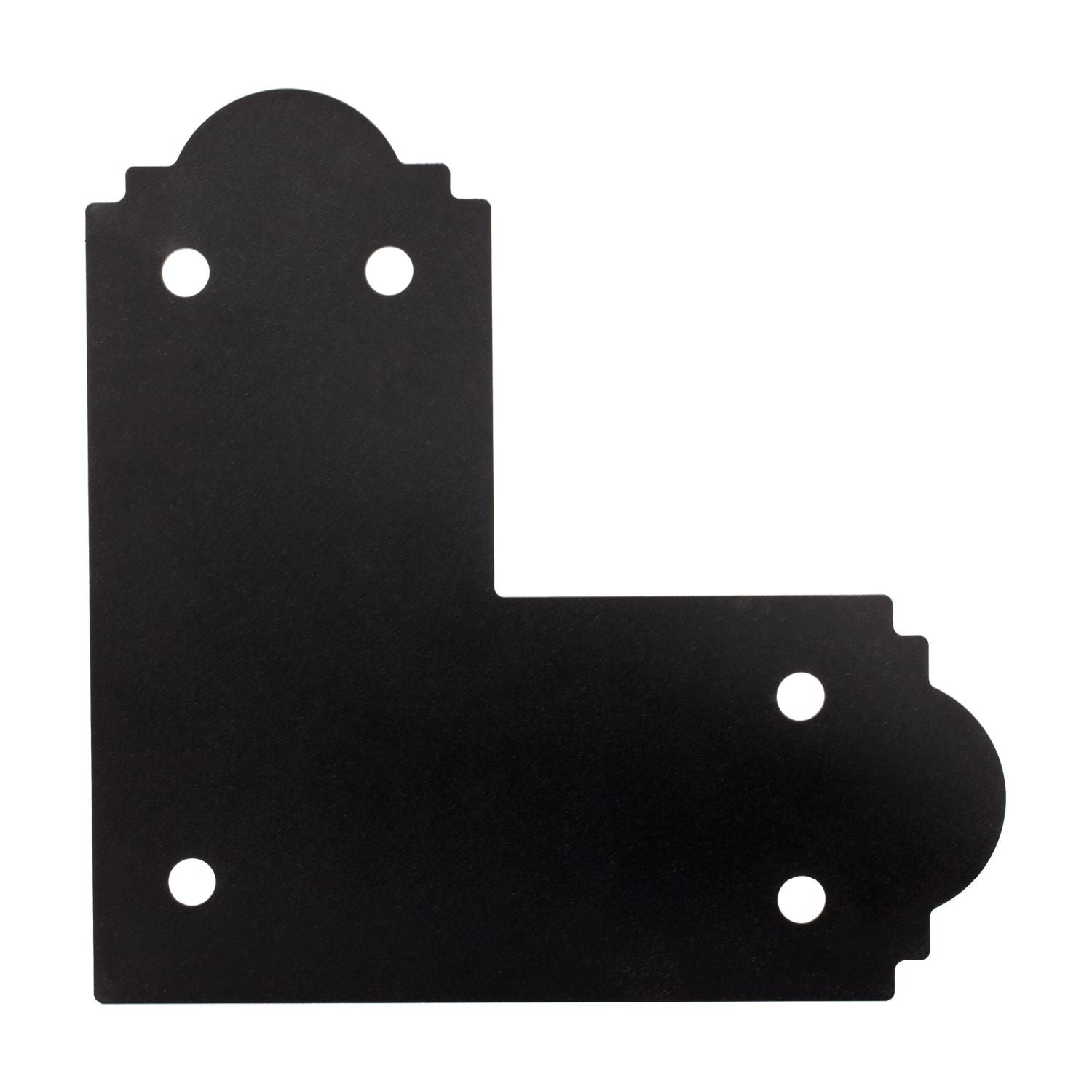 Simpson Strong-Tie APL6 Outdoor Accents Mission Collection ZMAX, Black Powder-Coated L Strap for 6x6