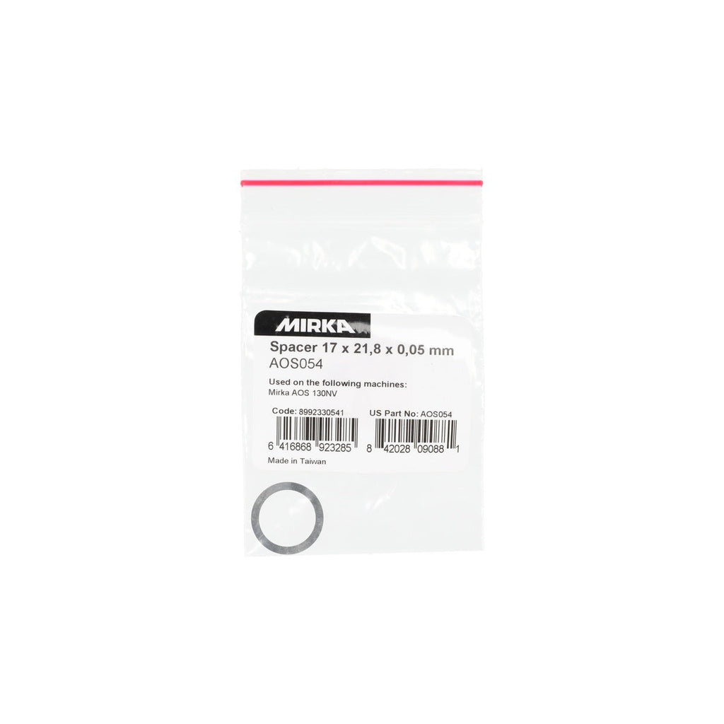Mirka 17 x 21.8 x 0.05 mm Spacer for AOS 130NV Sander (AOS054)