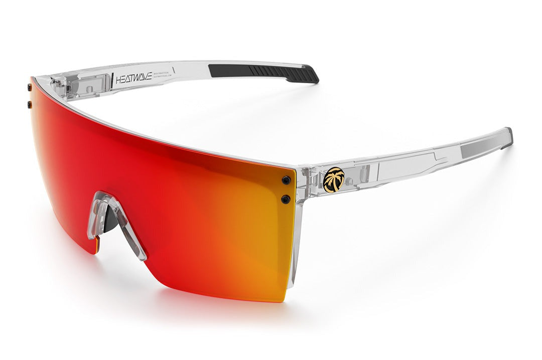 Heat Wave Performance XL Lazer Face Vapor Clear Frame Sunblast Lens Z87+ Sunglasses