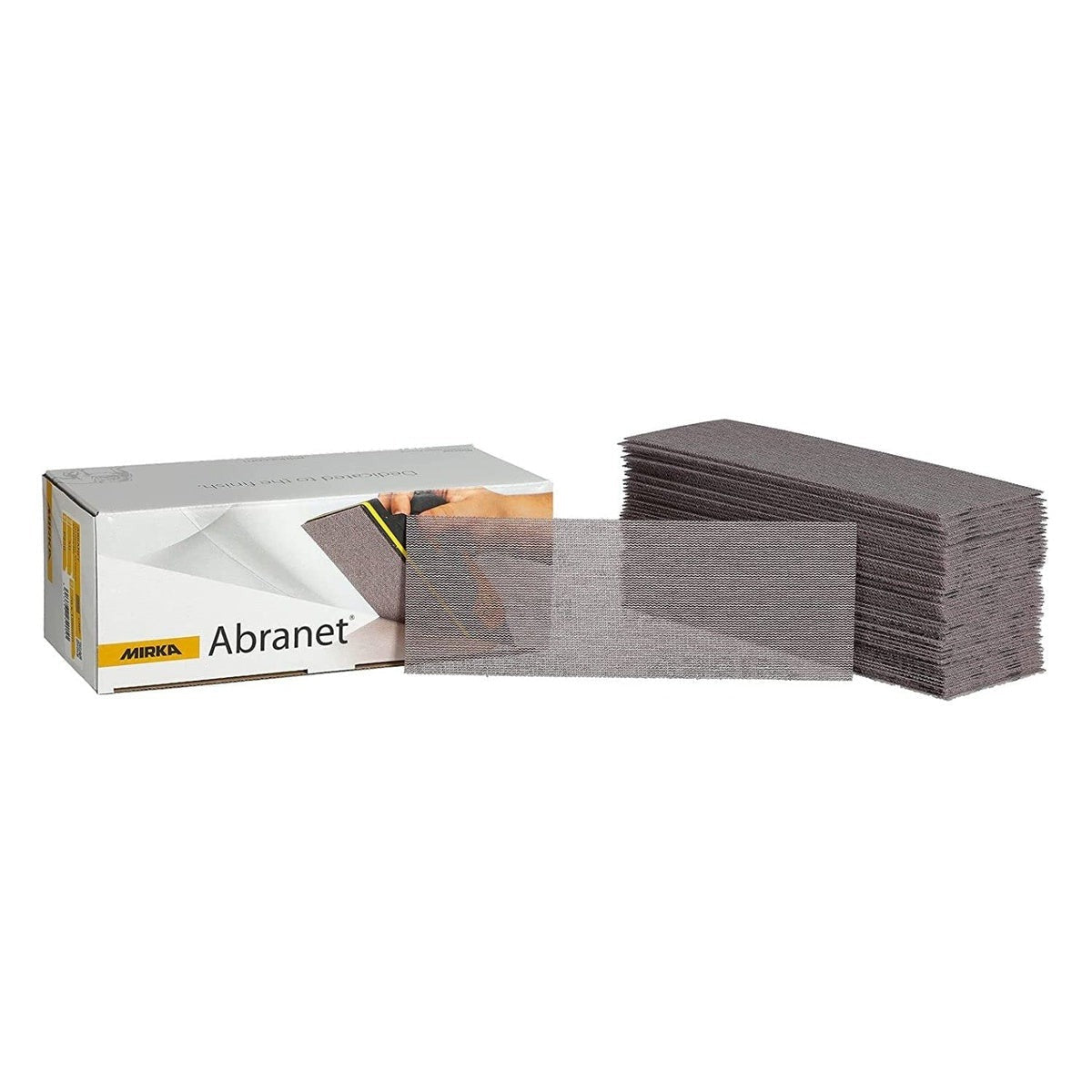 Mirka Abranet 2-3/4 x 8-in. 220 Grit Mesh Sanding Sheets, Hook and Loop, 50-Pack (9A-150-220)