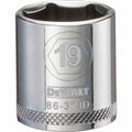 DEWALT 3/8 in. Drive 19 mm 6-Point Socket, Single Piece (DWMT86314OSP)