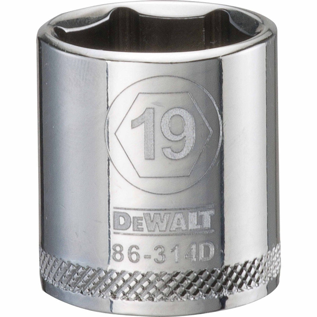 DEWALT 3/8 in. Drive 19 mm 6-Point Socket, Single Piece (DWMT86314OSP)