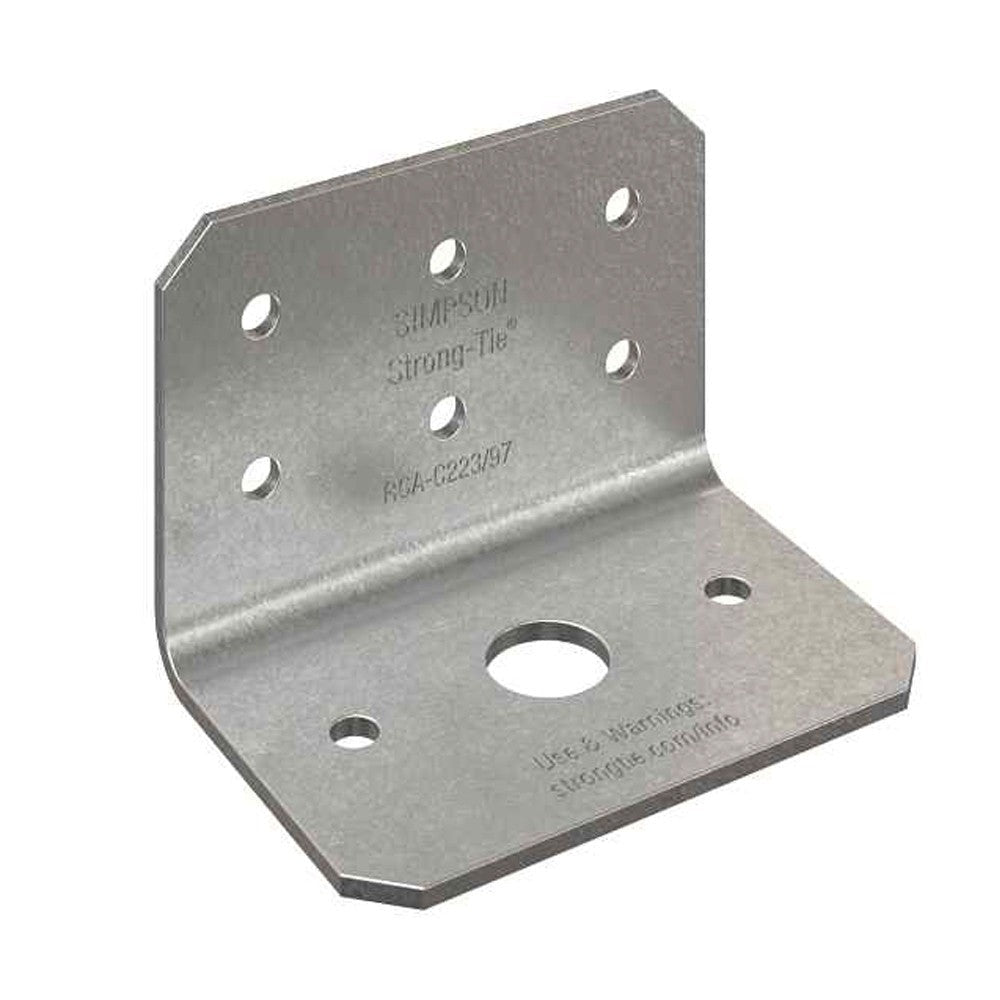 Simpson Strong-Tie RCA-C223/97-R90 RCA-C 2-in. x 2-in. x 3-in. 12-Gauge Rigid Connector Angle for Concrete, 90-Pack