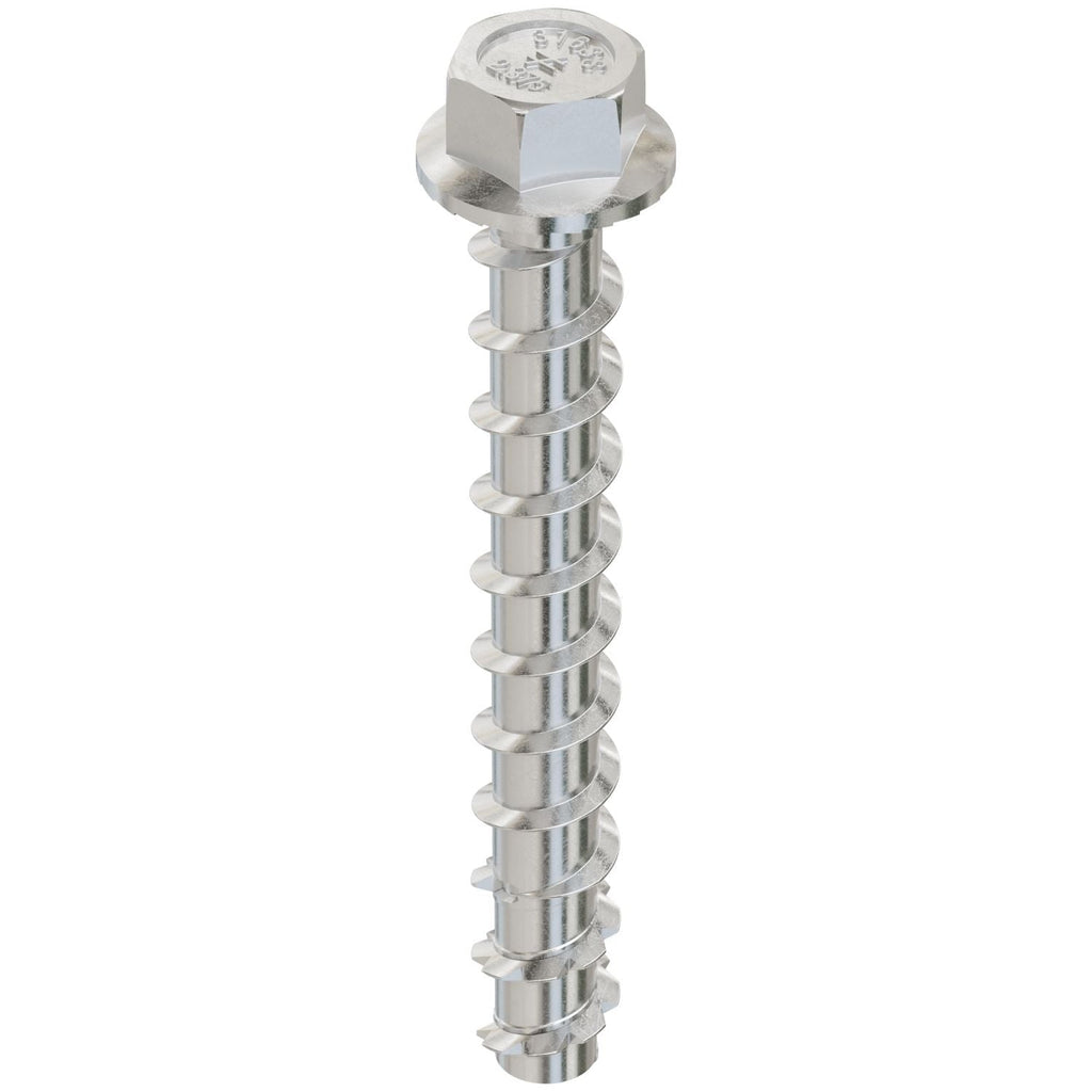 Simpson Strong-Tie Titen HD 1/4-in. x 2-3/8-in. Type 316 Stainless-Steel Heavy-Duty Screw Anchor, 50-Pack (THDC25238H6SS)