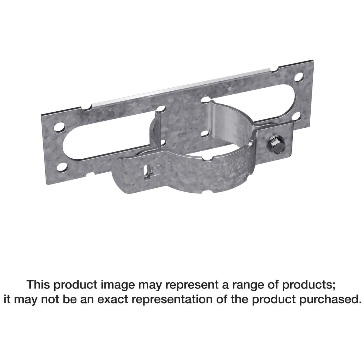 Simpson Strong-Tie PGT2E-R50 PGT2E 12-Gauge Pipe Grip Tie for 2-in. Pipe, 50-Pack