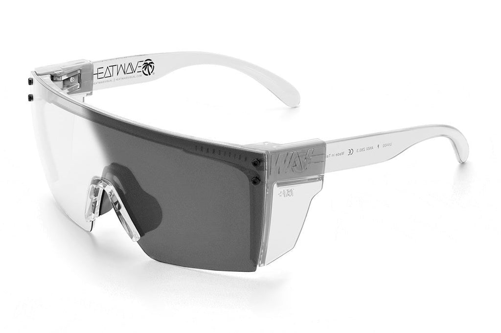 Heat Wave Lazer Face Sunglasses VAPOR CLEAR Frame Photochromic Lens Z87