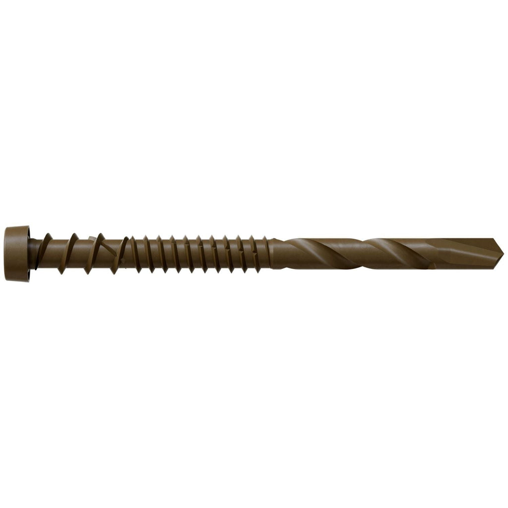 Simpson Strong-Tie DCSD238SBR01 Deck-Drive DCSD COMPOSITE-TO-STEEL Screw (Collated), #10 x 2-3/8-in. Quik Guard Brown 01, 1000-Pack