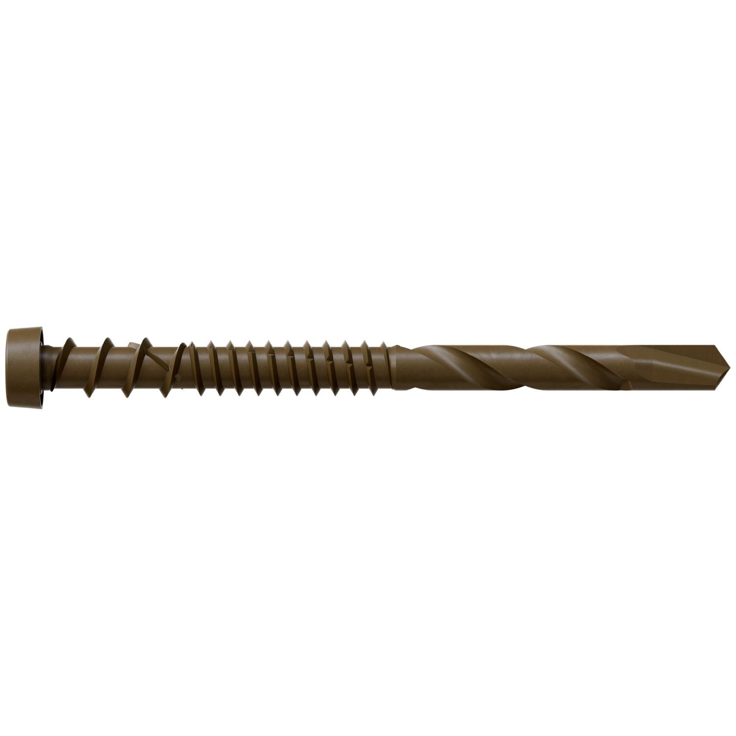 Simpson Strong-Tie DCSD238SBR01 Deck-Drive DCSD COMPOSITE-TO-STEEL Screw (Collated), #10 x 2-3/8-in. Quik Guard Brown 01, 1000-Pack