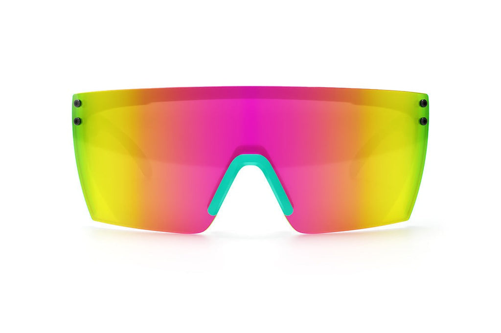 Heat Wave Lazer Face Aqua Splash Black Frame Customs Sunglasses