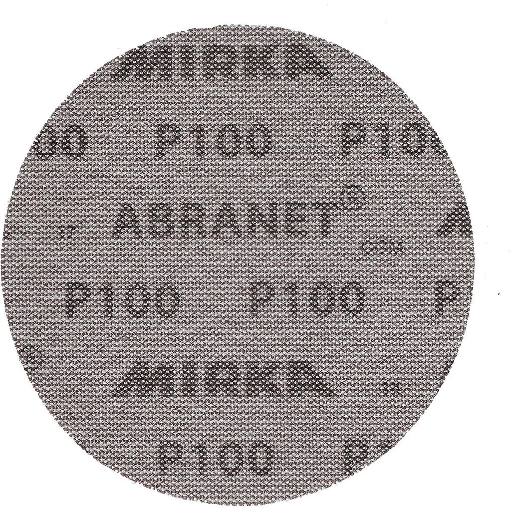 Mirka Abranet 6-in. P100 Hook and Loop Sanding Discs, 10-Pack Dust-Free Mesh Abrasive (9A-241-100RP)