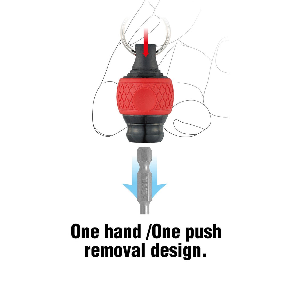 Vessel 220USBS1U "Speed Promotion" e-Assist USB Rechargeable High Speed Screwdriver w/ 11-Pc Bit Set + Ball Grip Holder