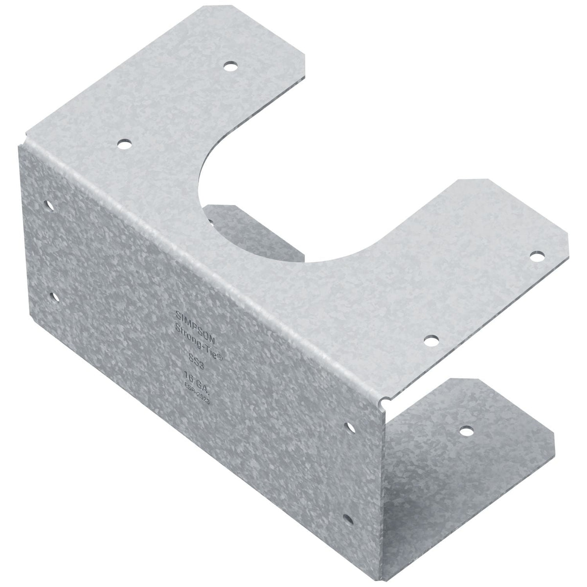 Simpson Strong-Tie SS3 SS 16-Gauge Galvanized Stud Shoe for Double 2x Stud
