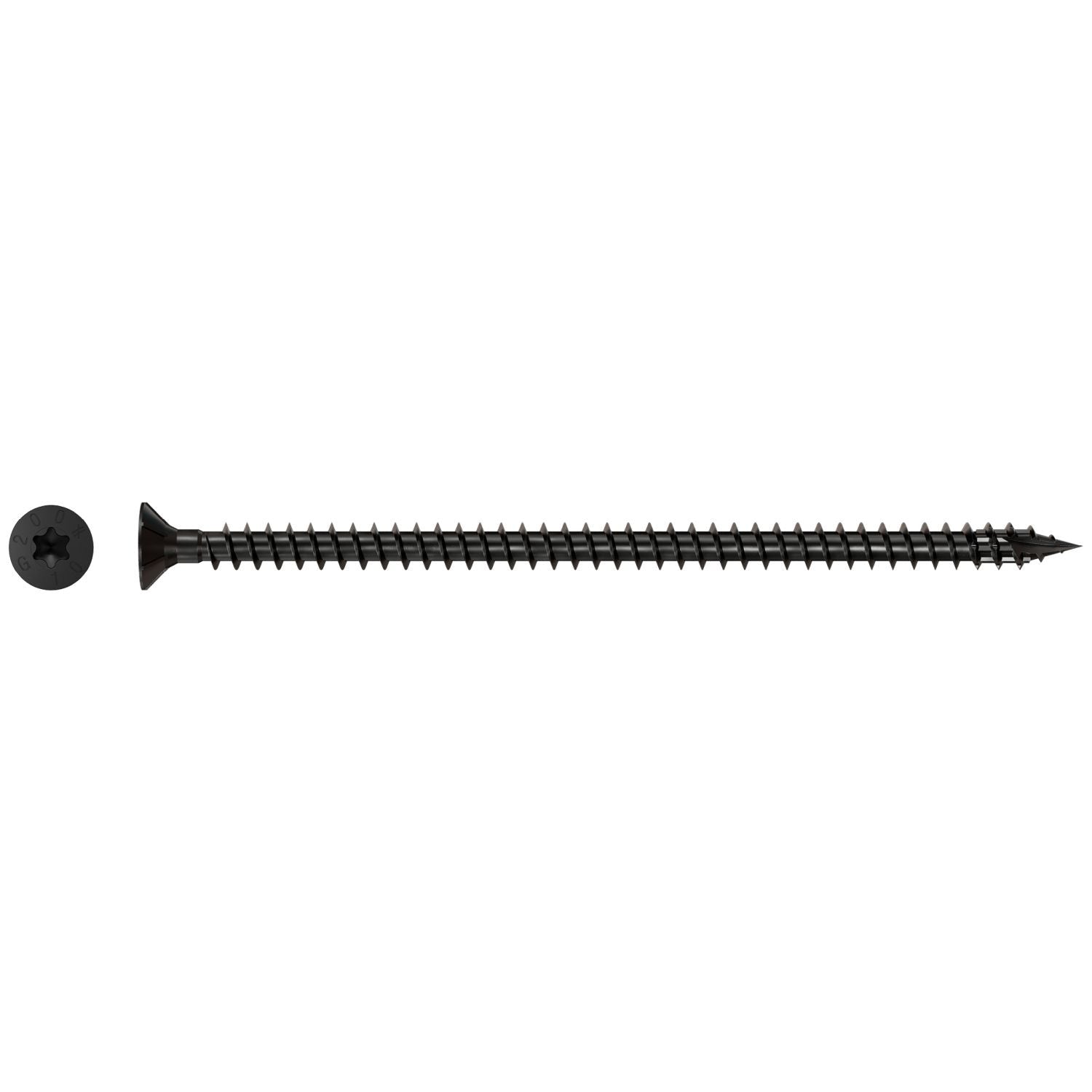 Simpson Strong-Tie SDCF10X200-R30 Strong-Drive SDCF TIMBER-CF Screw, 0.390-in. x 7-7/8-in. T50, E-Coat, 30-Pack