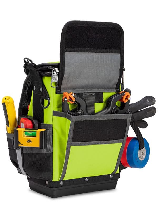 Veto Pro Pac TP-LC HI-VIZ YELLOW Compact Zippered Technician's Tool Pouch