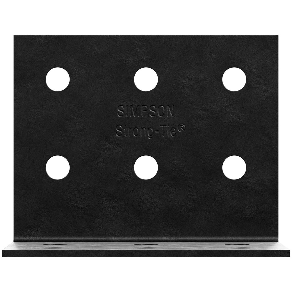 Simpson Strong-Tie HL79PC HLPC 7-1/4-in. x 9-in. Black Powder-Coated Ornamental Heavy Angle