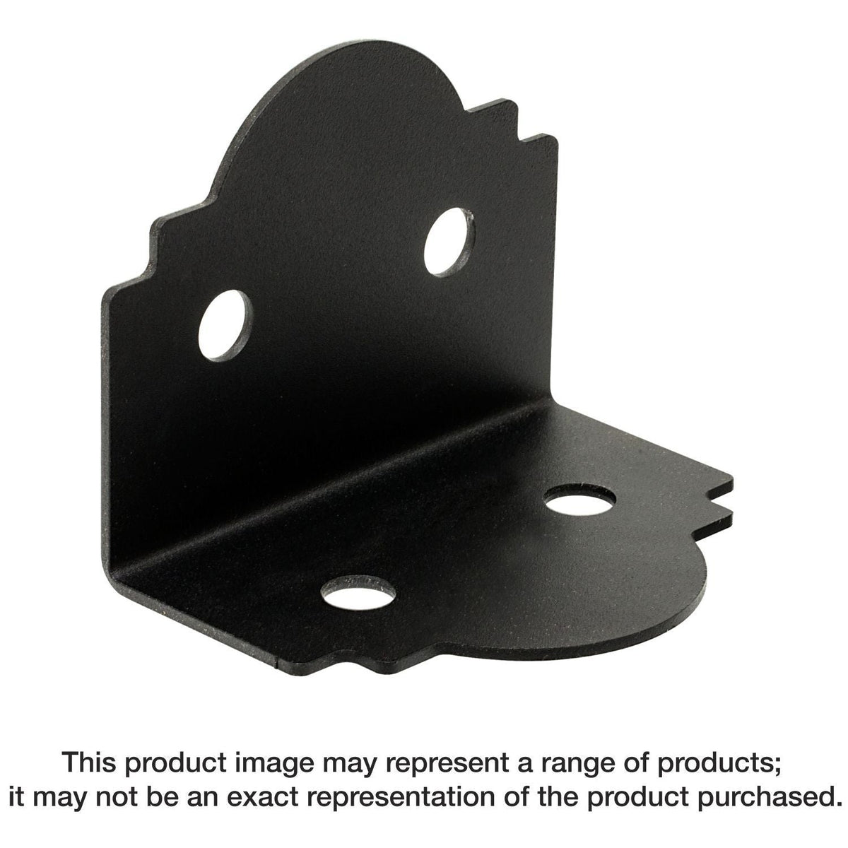 Simpson Strong-Tie APA6 Outdoor Accents Mission Collection ZMAX, Black Powder-Coated 90° Angle for 6x