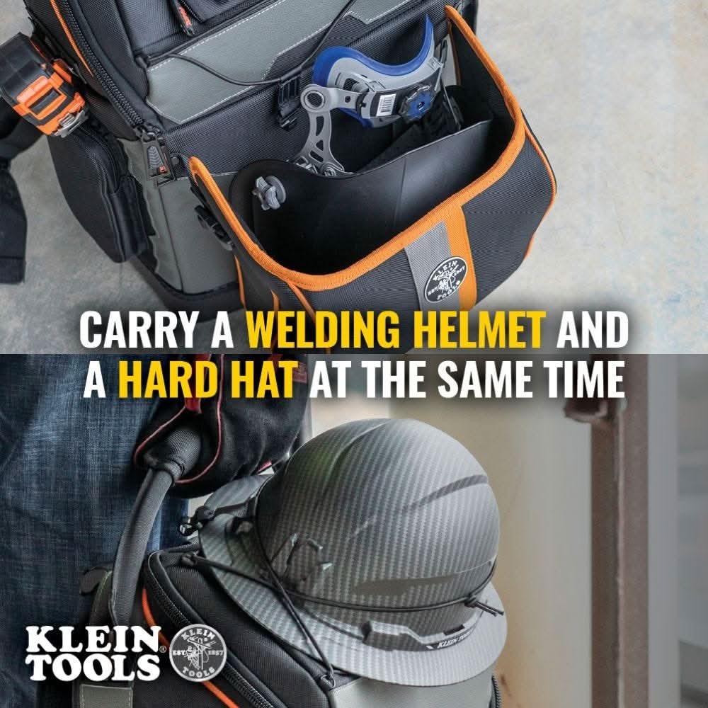 Klein Tools 55664 Hard Hat Elastic Band 2-Pack for Ironworker and Welder Backpack