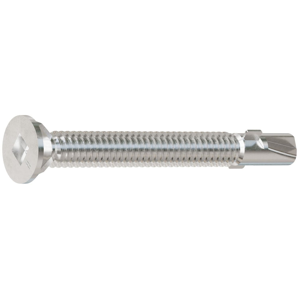 Simpson Strong-Tie F12C250FDB Self-Drilling Flat-Head Screw with Wings, #12 x 2-1/2-in. #3 Square Type 410, 1800-Pack