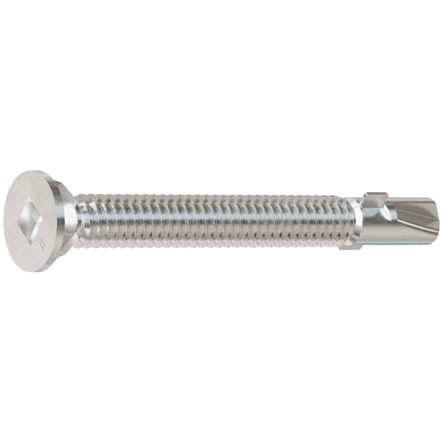 Simpson Strong-Tie F12C250FDB Self-Drilling Flat-Head Screw with Wings, #12 x 2-1/2-in. #3 Square Type 410, 1800-Pack