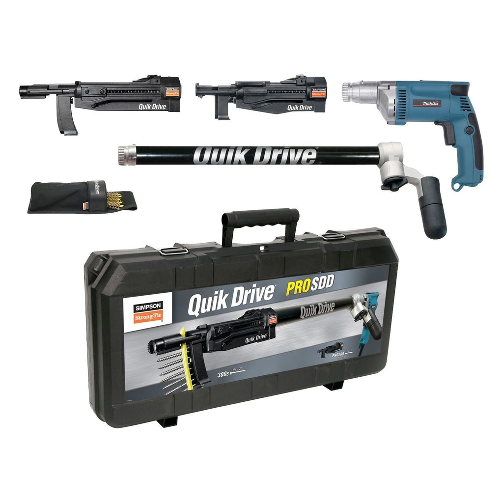 Simpson Strong-Tie PROSDDM25K Quik Drive PROSDD Multi-Purpose Combo System w/ Makita 2500 RPM Screwdriver Motor
