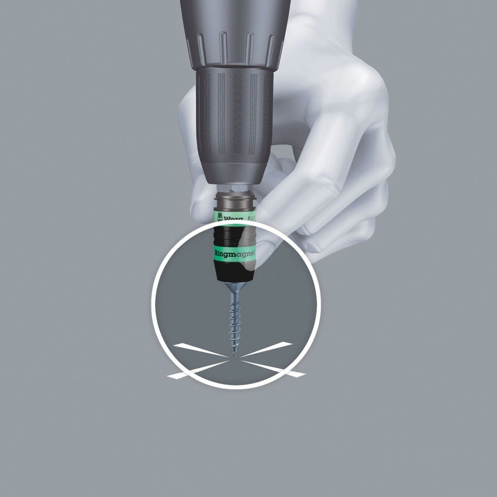 Wera 887/4 Rr Rapidaptor Universal Bit Holder With Ring Magnet, 1/4-in.x57-mm.