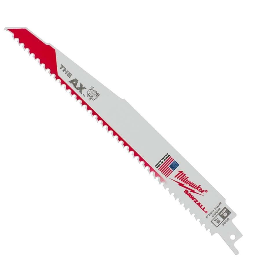 Milwaukee 48-00-5026 9" 5 TPI The Ax SAWZALL Recip Blade (5 Pk)
