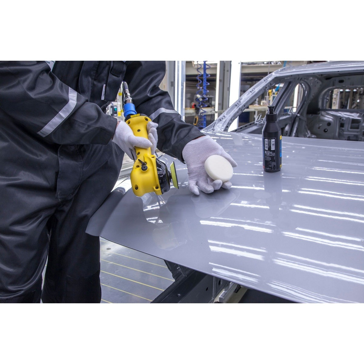Mirka 3-in. Pneumatic Two-Handed Orbital Polisher with 12mm Orbit (MROP-312TH)